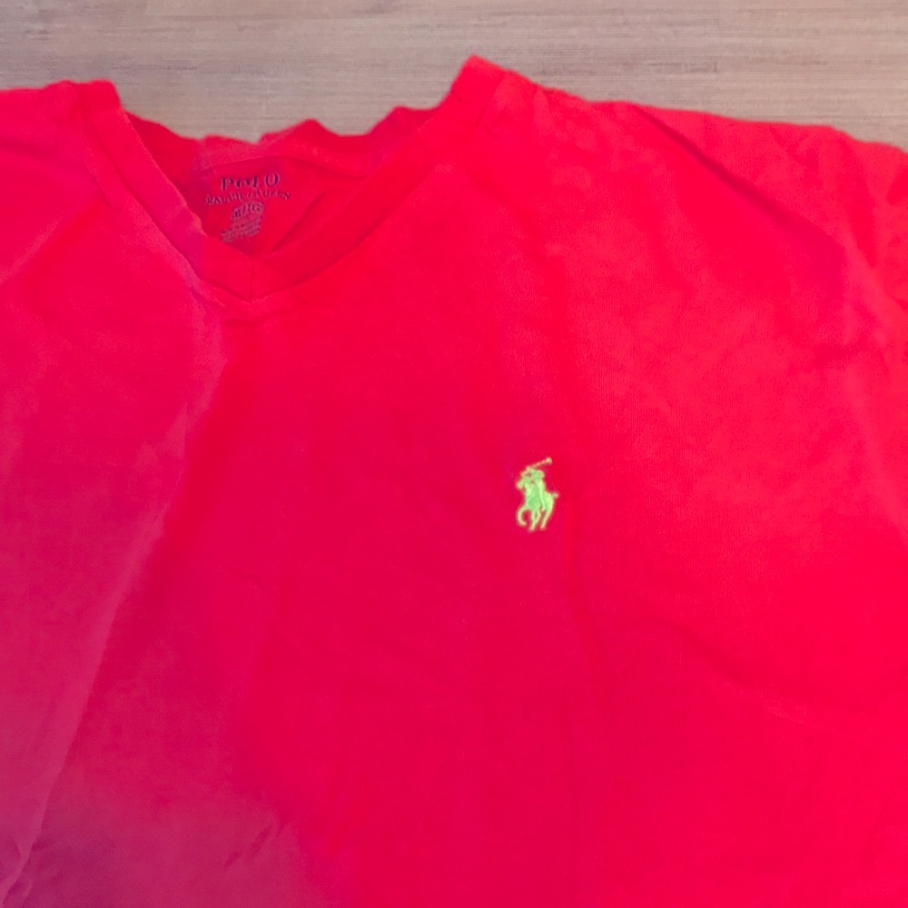 XL red polo t shirt